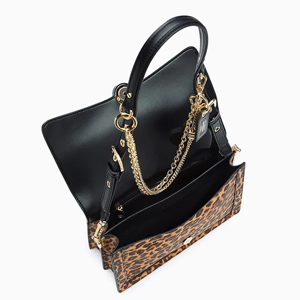 Túi Đeo Vai Nữ Lyn Mabel M Shoulder Bag L26CBWA100 Leopard Màu Nâu