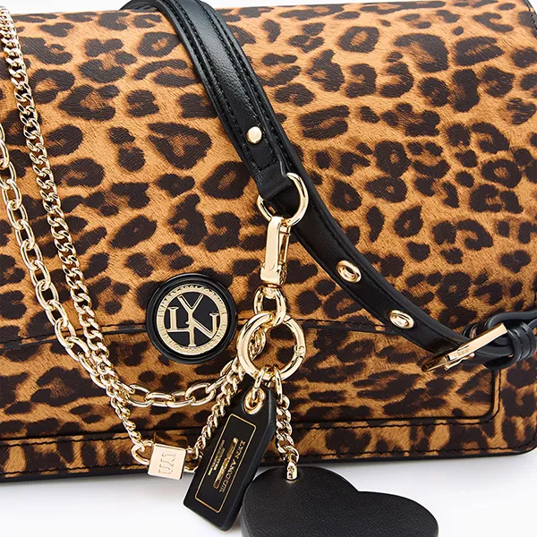 Túi Đeo Vai Nữ Lyn Mabel M Shoulder Bag L26CBWA100 Leopard Màu Nâu