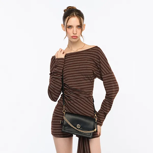 Túi Đeo Vai Nữ Lyn Mabel S Shoulder Bag L26CBWA098 Black Màu Đen