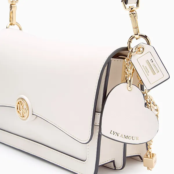 Túi Đeo Vai Nữ Lyn Mabel S Shoulder Bag L26CBWA098 Ivory Màu Trắng