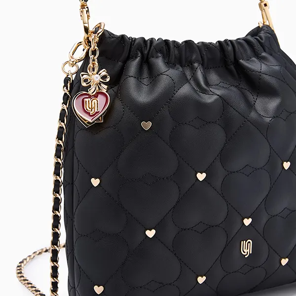 Túi Đeo Vai Nữ Lyn Monet Cher Infinite Shoulder Bag L26CBWA125 Black Màu Đen