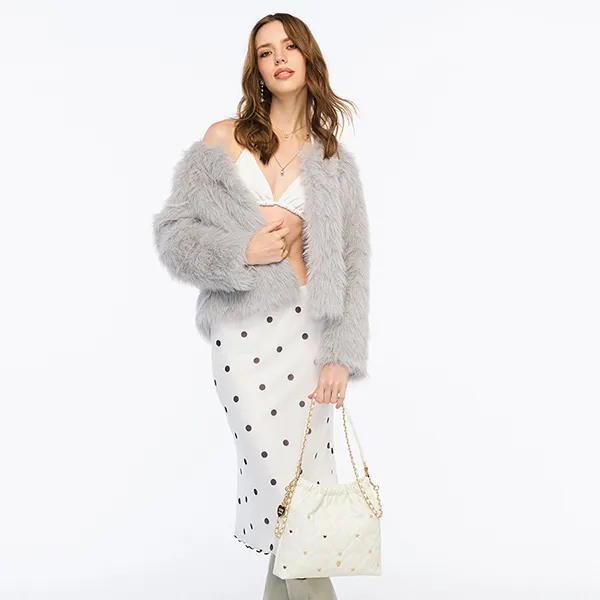 Túi Đeo Vai Nữ Lyn Monet Cher Infinite Shoulder Bag L26CBWA125 Ivory Màu Trắng