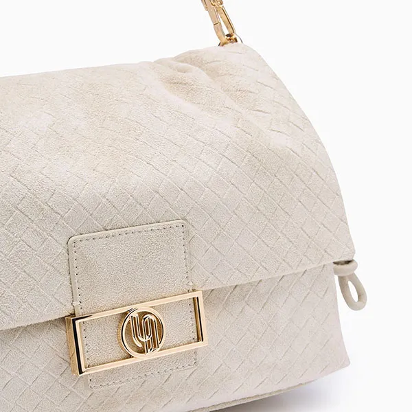 Túi Đeo Vai Nữ Lyn Montana Infinite M Shoulder Bag L26CBWA063 Ivory Màu Trắng