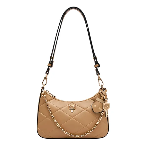 Túi Đeo Vai Nữ Lyn Re-Edit Rosee Emb S Shoulder Bag L26CBWA122 Brown Màu Nâu