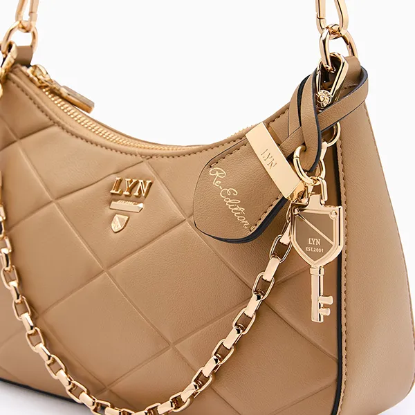 Túi Đeo Vai Nữ Lyn Re-Edit Rosee Emb S Shoulder Bag L26CBWA122 Brown Màu Nâu