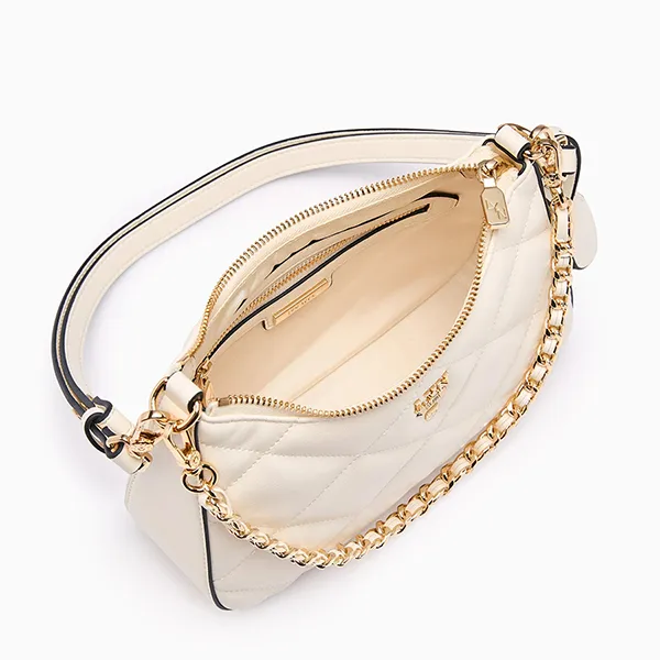 Túi Đeo Vai Nữ Lyn Re-Edit Rosee Emb S Shoulder Bag L26CBWA122 Ivory Màu Trắng