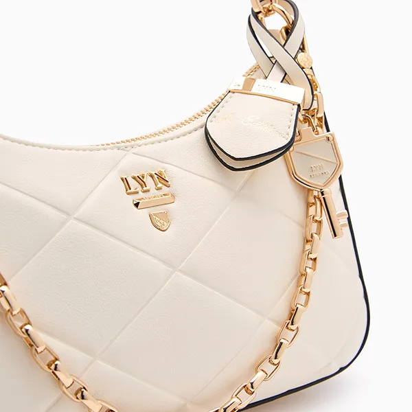 Túi Đeo Vai Nữ Lyn Re-Edit Rosee Emb S Shoulder Bag L26CBWA122 Ivory Màu Trắng