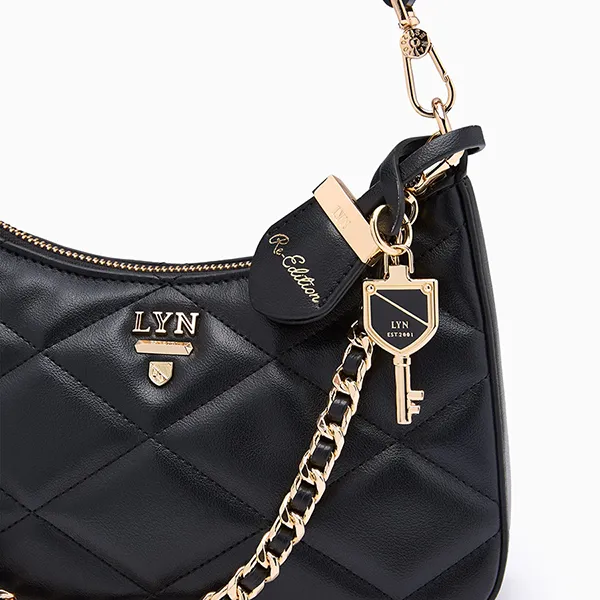 Túi Đeo Vai Nữ Lyn Re-Edit Rosee Quilt S Shoulder Bag L26CBWA123 Black Màu Đen