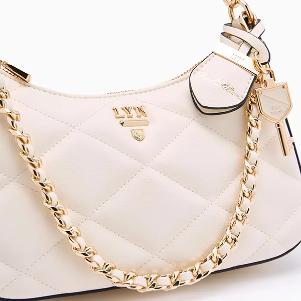 Túi Đeo Vai Nữ Lyn Re-Edit Rosee Quilt S Shoulder Bag L26CBWA123 Ivory Màu Trắng