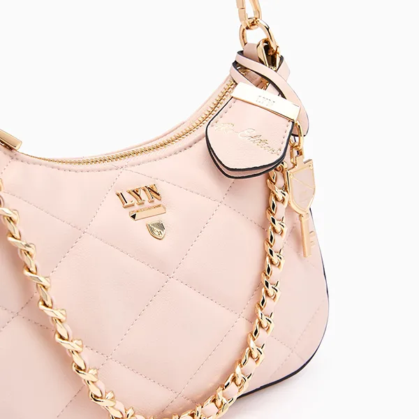 Túi Đeo Vai Nữ Lyn Re-Edit Rosee Quilt S Shoulder Bag L26CBWA123 Light Pink Màu Hồng