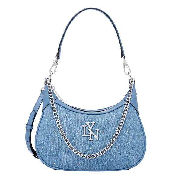 Túi Đeo Vai Nữ Lyn Rexha Denim Mini Shoulder Bag Blue Variation 2 L26CBWA113 Màu Xanh