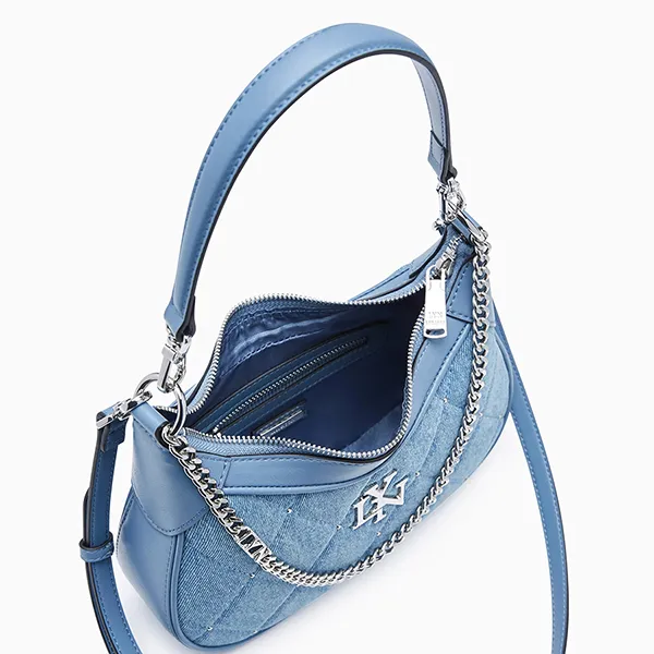Túi Đeo Vai Nữ Lyn Rexha Denim Mini Shoulder Bag Blue Variation 2 L26CBWA113 Màu Xanh