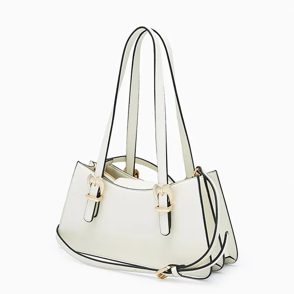 Túi Đeo Vai Nữ Lyn Safari Shoulder Bag L26CBWA102 Off-White Màu Trắng