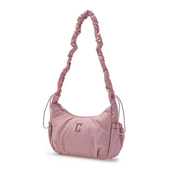 Túi Đeo Vai Nữ MLB Basic Athleisure Hobo Bag New York Yankees Pink 3ABQA015N-45PKM Màu Hồng