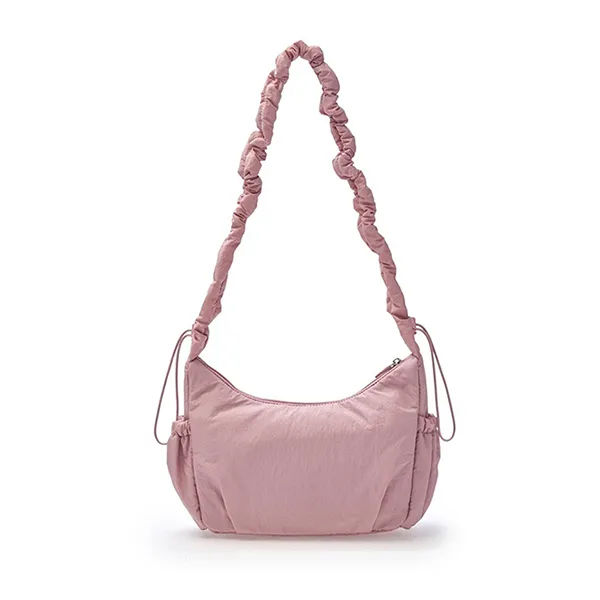 Túi Đeo Vai Nữ MLB Basic Athleisure Hobo Bag New York Yankees Pink 3ABQA015N-45PKM Màu Hồng