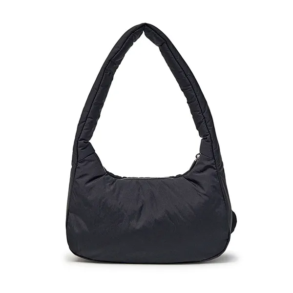 Túi Đeo Vai Nữ MLB Basic Sporty Stitch Hobo Bag New York Yankees Black 3ABQS016N-50BKS Màu Đen
