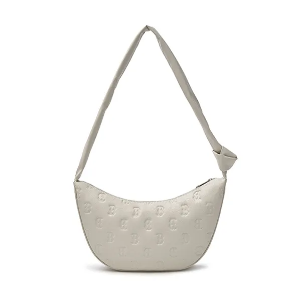 Túi Đeo Vai Nữ MLB Classic Mono Crack Embo Crossbody New York Yankees White 3ACRMV15N-43WHS Màu Trắng Ngà