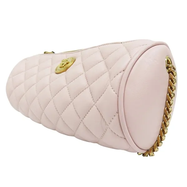 Túi Đeo Vai Nữ Versace Pink Leather Shoulder Bag Màu Hồng