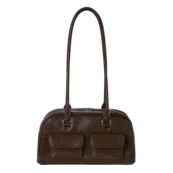 Túi Đeo Vai Nữ Stand Oil Chubby Bag Marron Màu Nâu