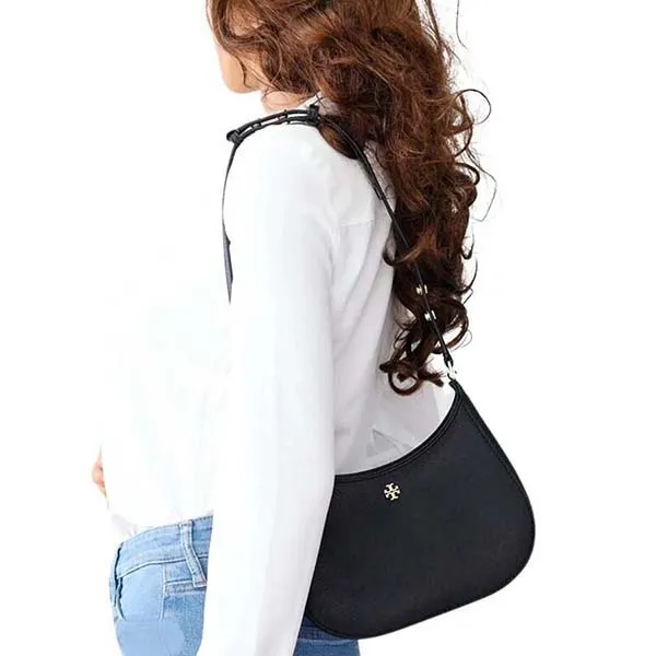 Túi Đeo Vai Nữ Tory Burch Black Emerson Shoulder Bag Màu Đen