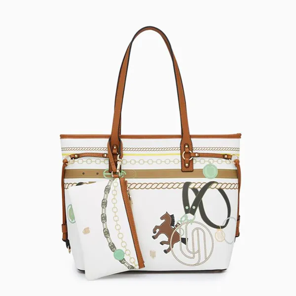 Túi Tote Nữ Lyn Arizonia Infinite I Bag L26CBWA080 Màu Trắng Nâu