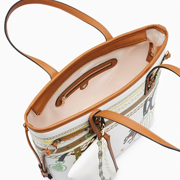 Túi Tote Nữ Lyn Arizonia Infinite I Bag L26CBWA080 Màu Trắng Nâu
