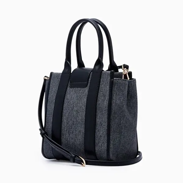 Túi Tote Nữ Lyn Berlyn Book Bag Black Variation 2 L26CBWB004 Màu Đen Xám
