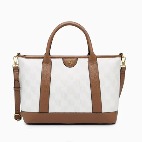 Túi Tote Nữ Lyn Blondie Infinite L Bag Ivory L26CBWA078 Màu Trắng Nâu