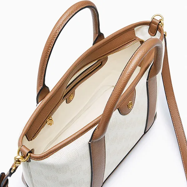Túi Tote Nữ Lyn Blondie Infinite L Bag Ivory L26CBWA078 Màu Trắng Nâu