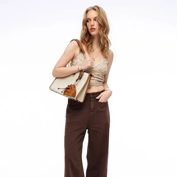 Túi Tote Nữ Lyn Malik L Bag Beige LL25FBF039 Màu Be