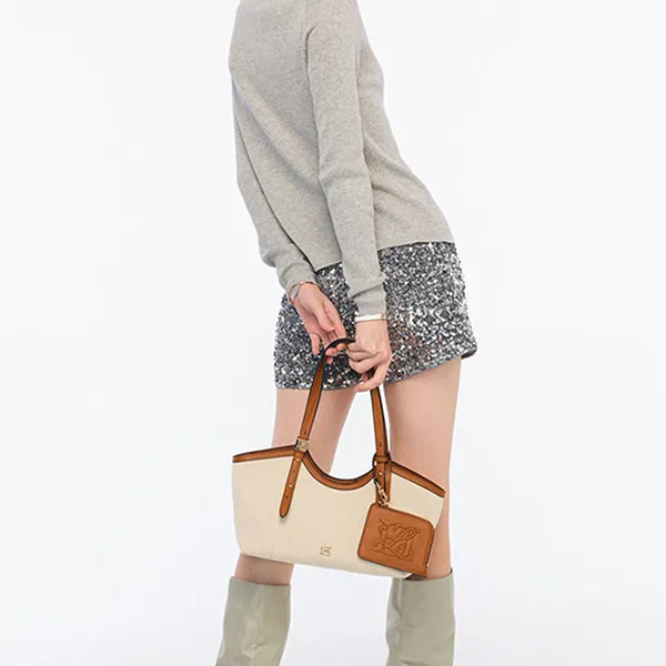 Túi Tote Nữ Lyn Pilar S Bag Beige L26CBWA072 Màu Be Nâu