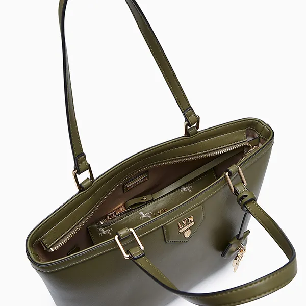 Túi Tote Nữ Lyn Re-Edit Mustang M Tote Bag - Dark Green L26CBWA108 Màu Xanh Đậm