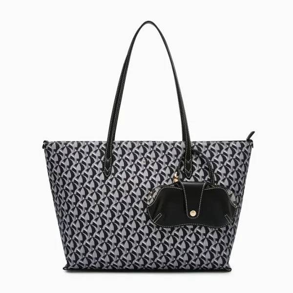 Túi Tote Nữ Lyn Solanory L Bag Black L25FBWA009 Màu Đen Họa Tiết
