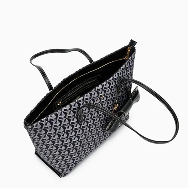 Túi Tote Nữ Lyn Solanory L Bag Black L25FBWA009 Màu Đen Họa Tiết