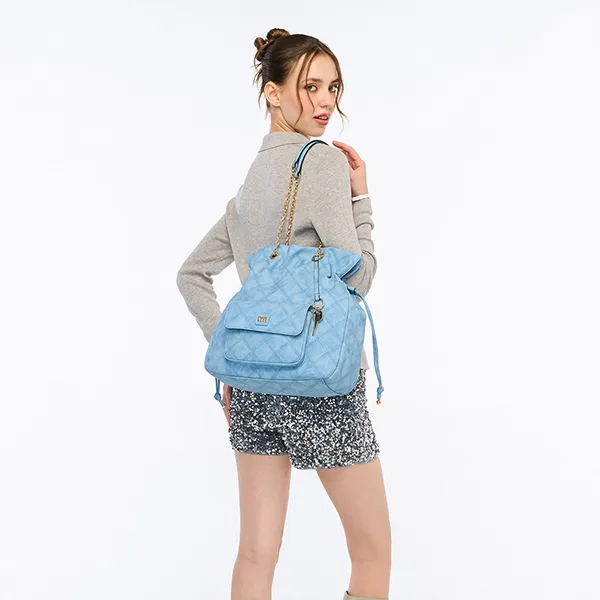 Túi Tote Nữ Lyn Thalia Shopping XL Tote Bag - Blue Variation 2 L26CBWA087 Màu Xanh Da Trời