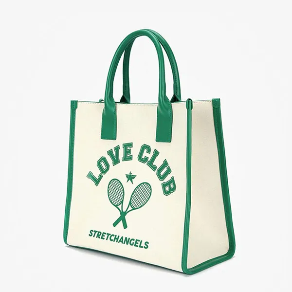 Túi Tote Nữ Stretch Angels BOR31131-GN Màu Xanh Trắng