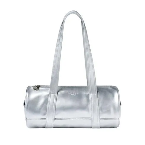 Túi Trống Nữ Acme' De La Vi Enamel Duffel Shoulder Bag ADLV-24SS-ACENDS-SVR Màu Bạc