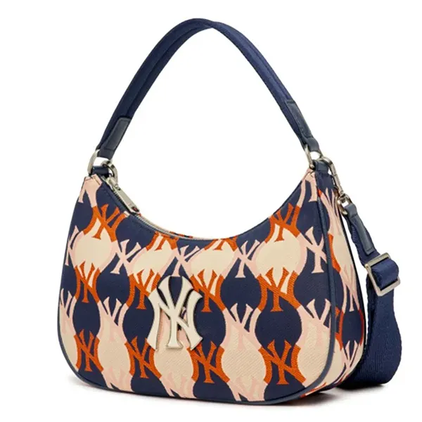 Túi Xách MLB Argyle Monogram Strap Bag Hobo New York Yankees 3ABQS072N-50NYD Phối Màu