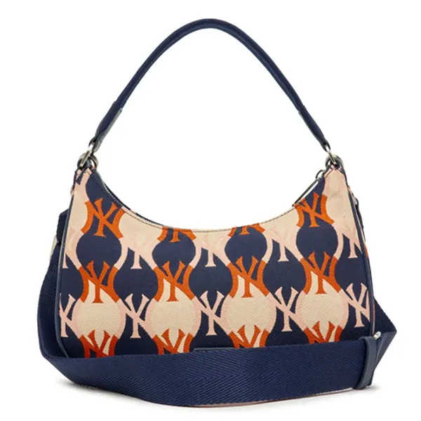 Túi Xách MLB Argyle Monogram Strap Bag Hobo New York Yankees 3ABQS072N-50NYD Phối Màu