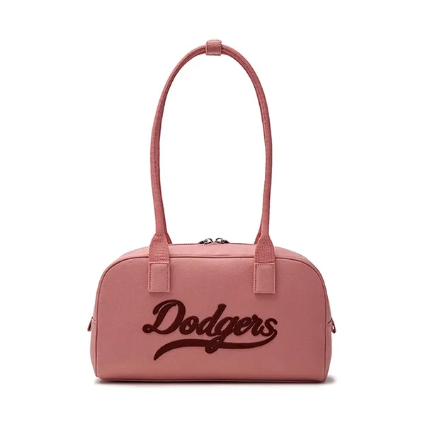 Túi Xách MLB Korea Varsity Culsive Denim Shoulder Bag LA Dodgers Pink 3ABQL054N-07PKD Màu Hồng