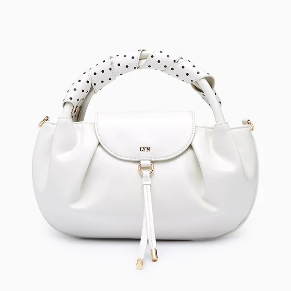 Túi Xách Tay Nữ Lyn Pikkko Top Handle S Handbag - Ivory L26SBWA011 Màu Trắng Kem