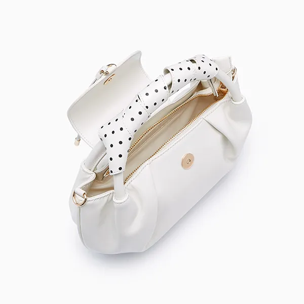 Túi Xách Tay Nữ Lyn Pikkko Top Handle S Handbag - Ivory L26SBWA011 Màu Trắng Kem