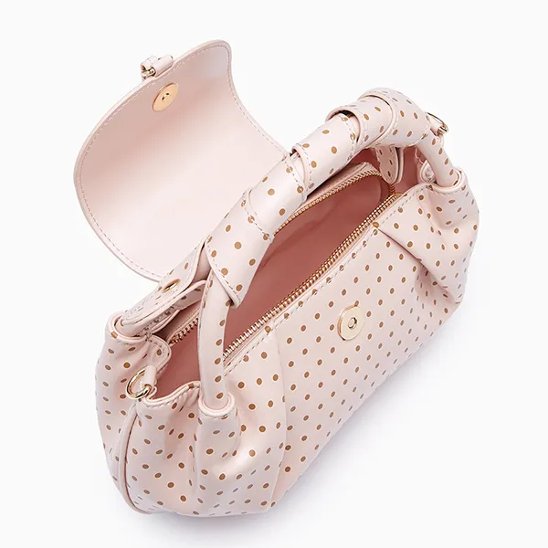 Túi Xách Tay Nữ Lyn Pikkko Top Handle S Handbag - Printed Pink L26SBWA011 Màu Hồng