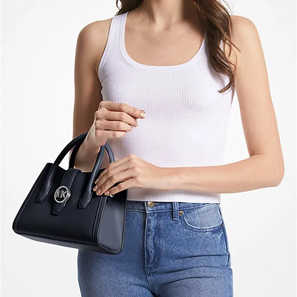 Túi Xách Tay Nữ Michael Kors MK Gabby Small Satchel 35S3G5GS5O Màu Navy