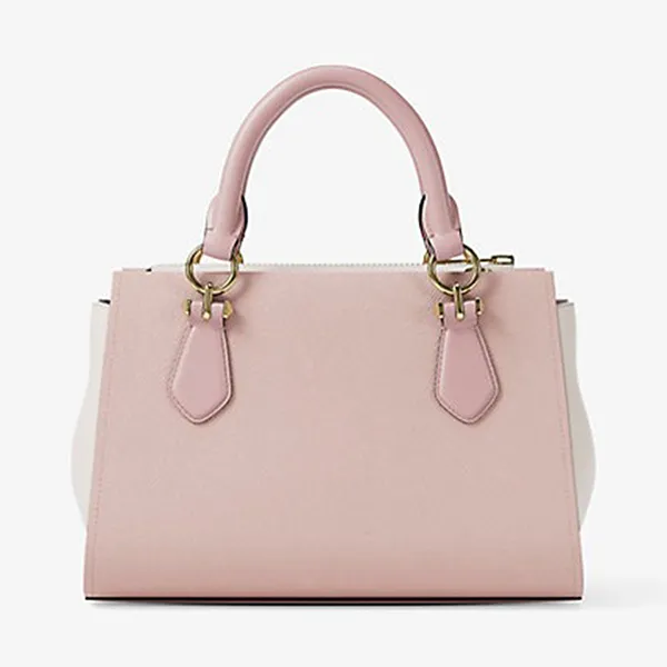 Túi Xách Tay Nữ Michael Kors MK Marilyn Small Color-Block Saffiano Leather Messenger Bag 35F5G6AM1T PWD BLSH MLT Màu Hồng