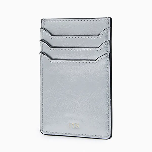 Ví Đựng Thẻ Nữ Lyn Astor Card Holder Wallet - Silver L25FWWA040 Màu Bạc