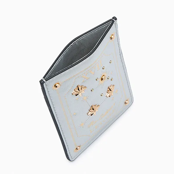 Ví Đựng Thẻ Nữ Lyn Astor Card Holder Wallet - Silver L25FWWA040 Màu Bạc