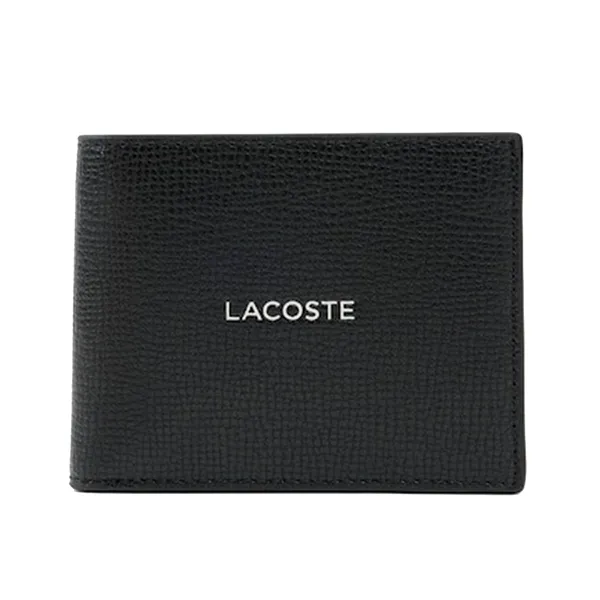 Ví Nam Lacoste Small Ossian Leather Billfold NH5052OI 000 Màu Đen