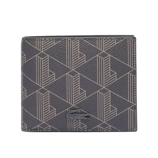 Ví Nam Lacoste Small The Blend Billfold NH3697LX Q82 Màu Xám