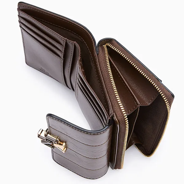 Ví Nữ Lyn Bolinar Wallet - Dark Brown L26CWWA034 Màu Nâu